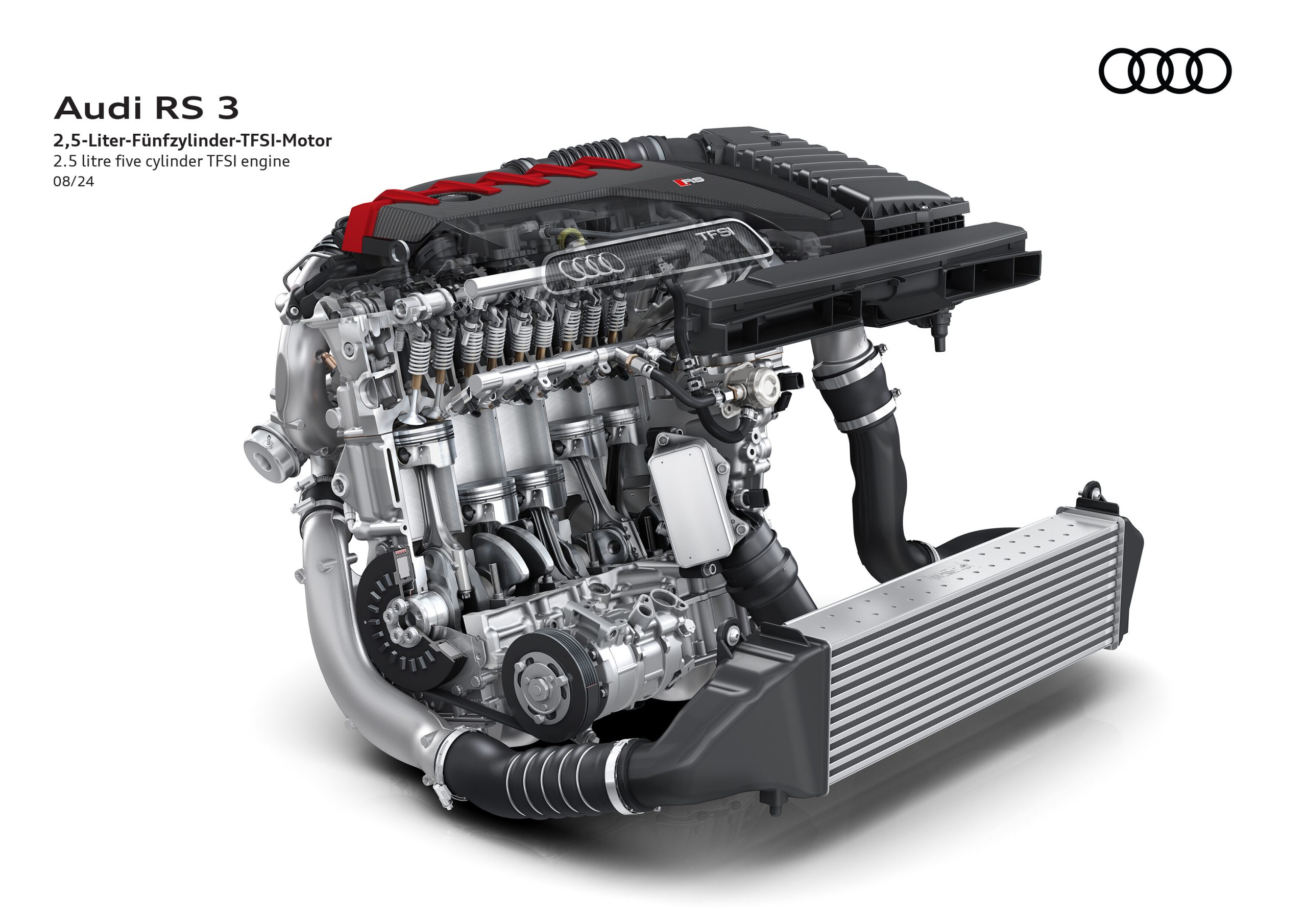 Audi RS3 Sportback 8Y MY24 - moteur 2.5 TFSI Audi RS3 Sportback 8Y MY24 moteur cinq cylindres 2.5 TFSI